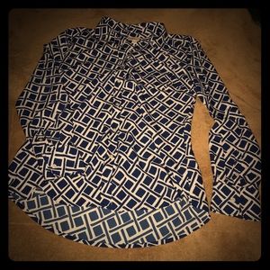 Merona button down shirt, polyester, never worn!